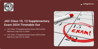 JAC Class 10, 12 Supplementary Exam 2024 Timetable Out; Check Schedule Here